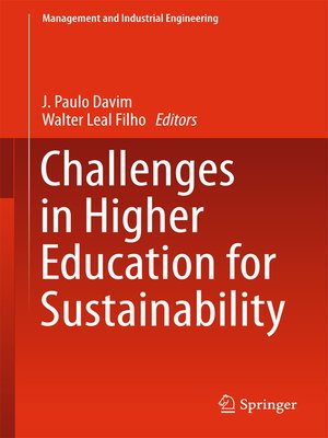 cover image of Challenges in Higher Education for Sustainability